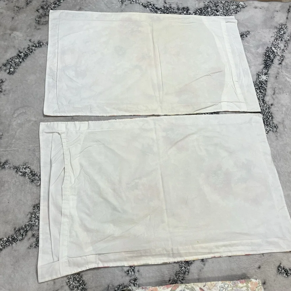 Pottery Barn Cotton Floral Duvet Cover Set King / California King 2 Pillow Shams